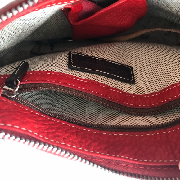 VINTAGE DOONEY AND BOURKE SHOULDER BAG IN RED - Picture 6 of 7